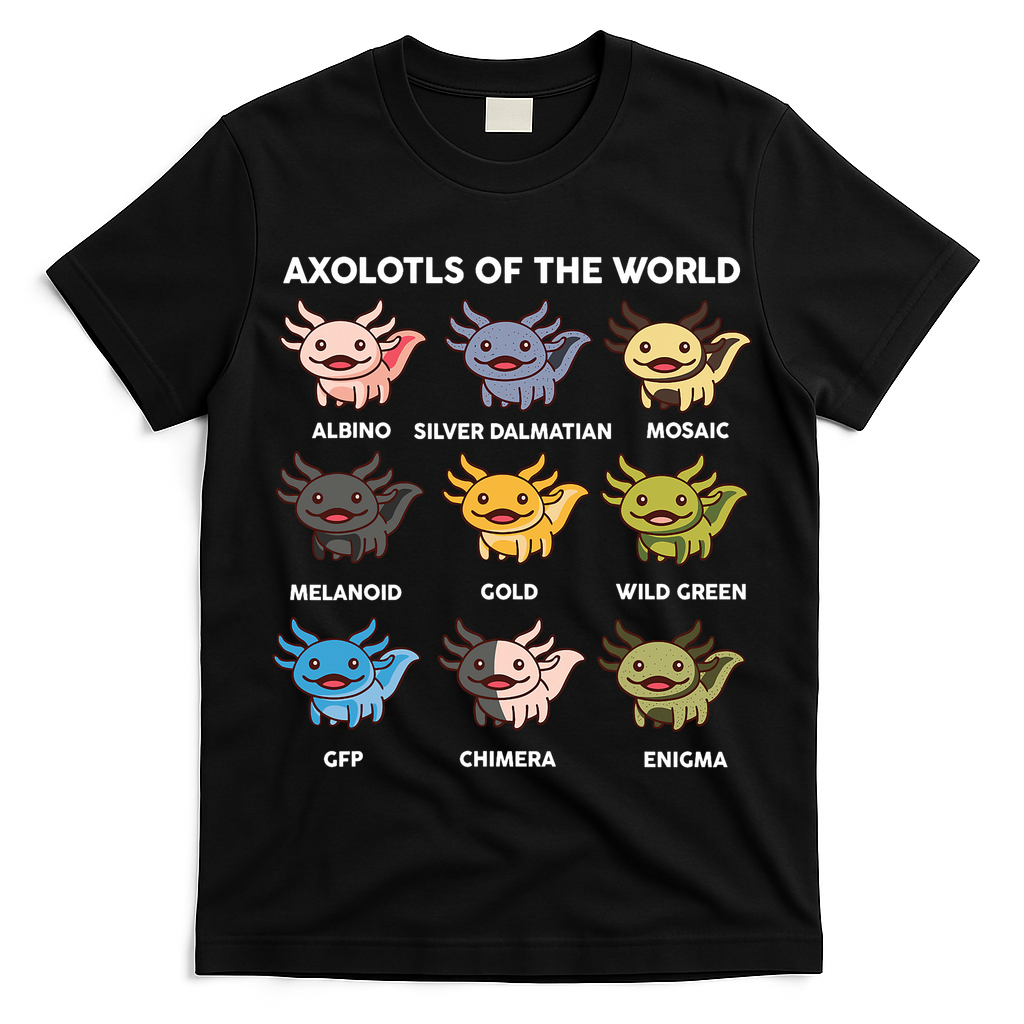 Axolotl-  Axolotl Of World  T-Shirt