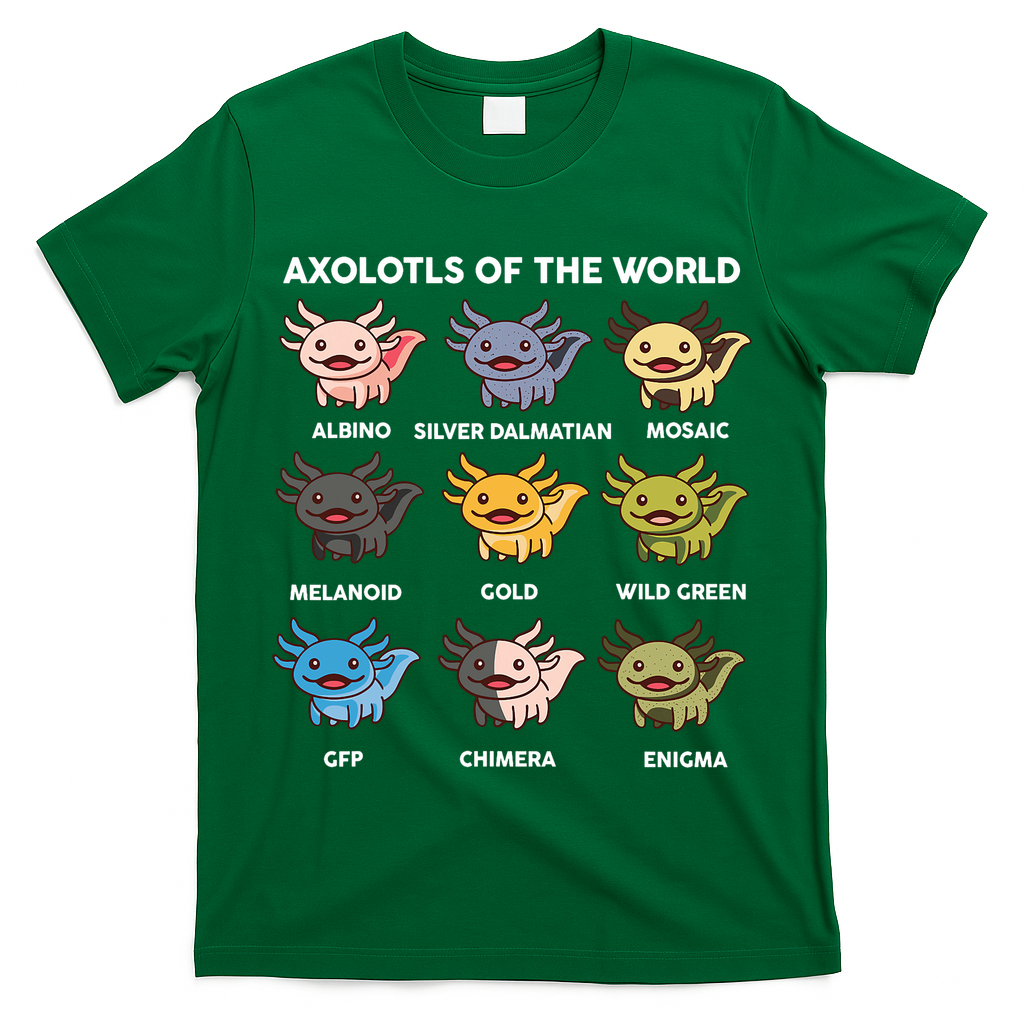 Axolotl-  Axolotl Of World  T-Shirt
