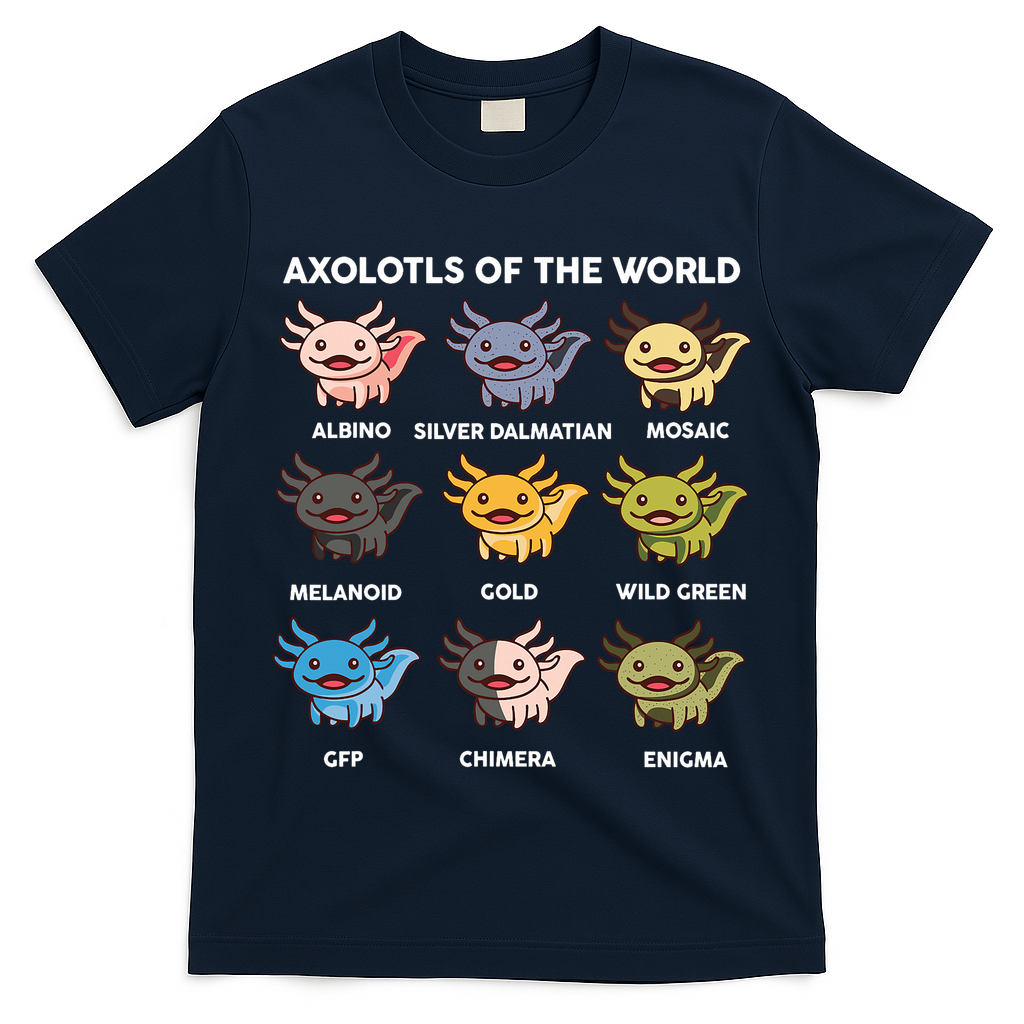 Axolotl-  Axolotl Of World  T-Shirt