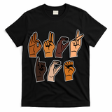 ASL American Sign Language FCK ICE Anti ICE T-Shirt