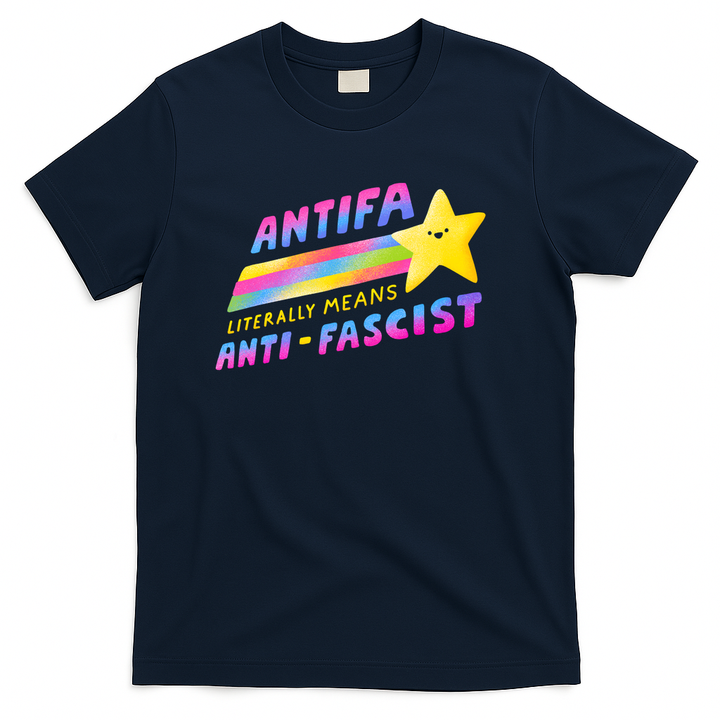 Anti-Fascist Antifa Star - Navy