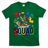Autism Awareness Support Squad Family T-Shirt - Green