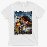 All Aboard The Trump Train Graphic Art T-Shirt - White