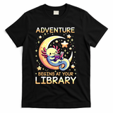 Adventure Begins At Your Library Summer Reading Program 2024 T-Shirt - Black