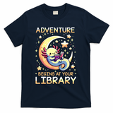 Adventure Begins At Your Library Summer Reading Program 2024 T-Shirt - Navy