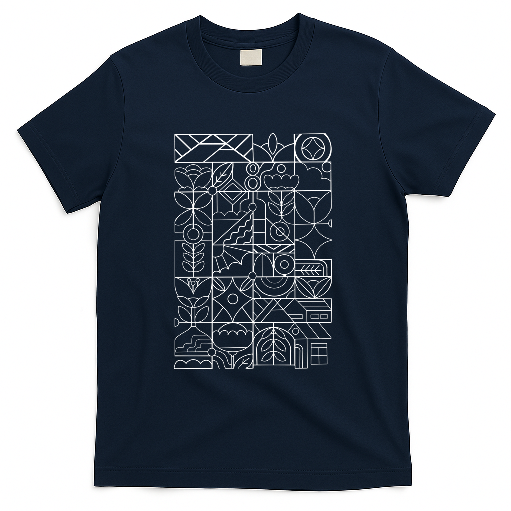 Abstract Botanica - Navy