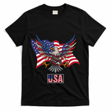 American Bald Eagle Usa Flag T-Shirt
