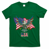 American Bald Eagle Usa Flag T-Shirt