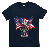 American Bald Eagle Usa Flag T-Shirt