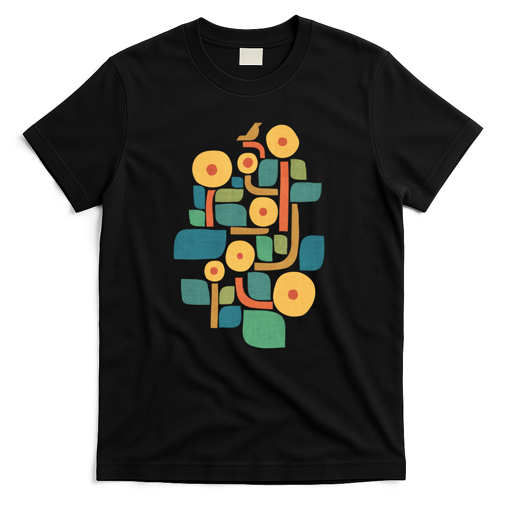 A bird in the garden - Black