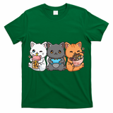 Anime Boba Tea Bubble Tea Gaming Gamer Ramen Cat T-Shirt