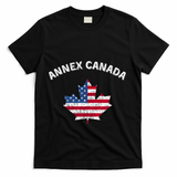 Annex Canada Funny Political Canada 51st State T-Shirt - Black