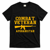 Afghanistan Combat Veteran Proud T-Shirt - Black