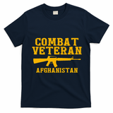 Afghanistan Combat Veteran Proud T-Shirt - Navy Blue