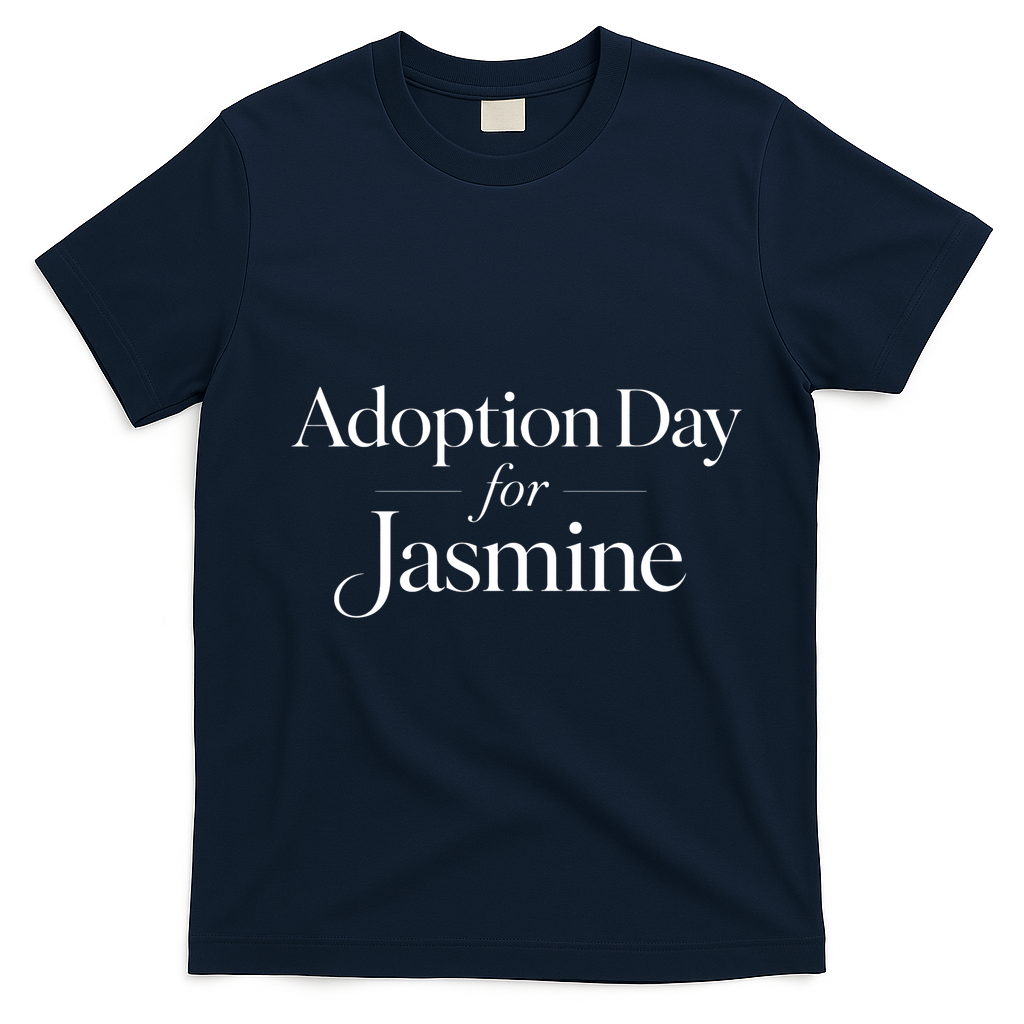 Adoption Day For Jasmine T-Shirt - Navy Blue