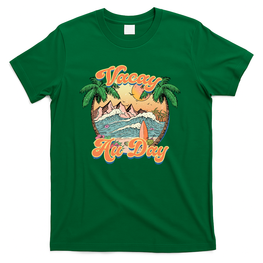 All Day Summer Vacation T-Shirt - Green