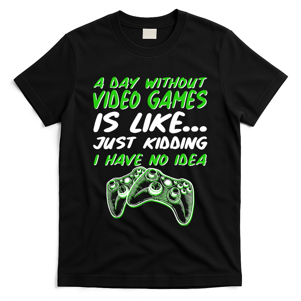 Day Without Video Games Just Kidding I Have No Idea T-Shirt