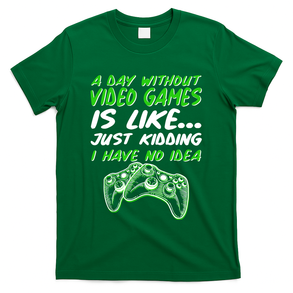 Day Without Video Games Just Kidding I Have No Idea T-Shirt