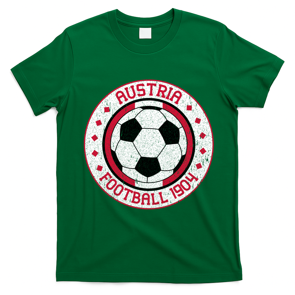 Austria Football 1904 Vintage Soccer T-Shirt - Irish Green
