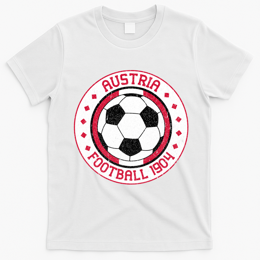 Austria Football 1904 Vintage Soccer T-Shirt - White