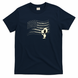 American Flag Chalk Beagle by Tobe Fonseca - Navy