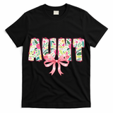 Aunt Floral Flower Family Matching  T-Shirt