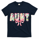 Aunt Floral Flower Family Matching  T-Shirt