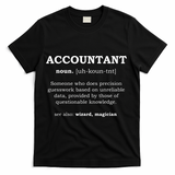 Accountant Funny Job Title Dictionary Profession Definition T-Shirt - Black