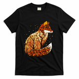 Autumn Fox Landscape - Black