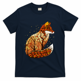 Autumn Fox Landscape - Navy