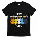 Aroace Flag Pride Lgbtq Cats Cute Aroace Cat T-Shirt