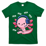 Axolotl Gaming Anime Video Game Pew Gamer T-Shirt