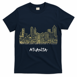 Atlanta Georgia Atl Peach State Skyline Panorama T-Shirt