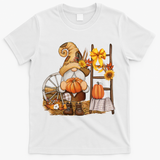 Autumn Gnome Cute Fall Season T-Shirt - White