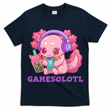 Axolotl Gaming Gamer Video Games Boba Tea Bubble Anime T-Shirt