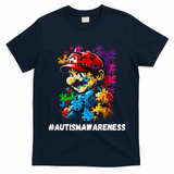 Autism Gamer Navigating Autism , Autism Mom Dad Gaming T-Shirt