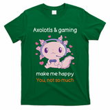Axolotl Gamer Shirt Funny Video Gaming Sarcastic Axolotl  T-Shirt