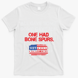 All Gave Some Gave All One Had Bone Spurs Veterans Against Trump T-Shirt - White