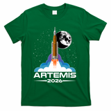 Artemis II 2026 Moon Mission T-Shirt - Green