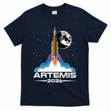 Artemis II 2026 Moon Mission T-Shirt - Navy
