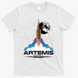 Artemis II 2026 Moon Mission T-Shirt - White