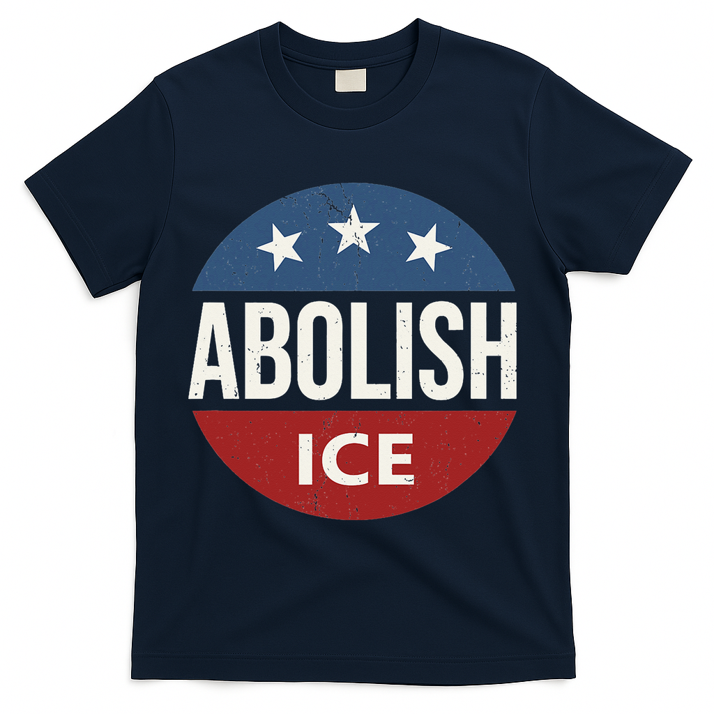 Abolish Ice Anti Trump T-Shirt - Navy