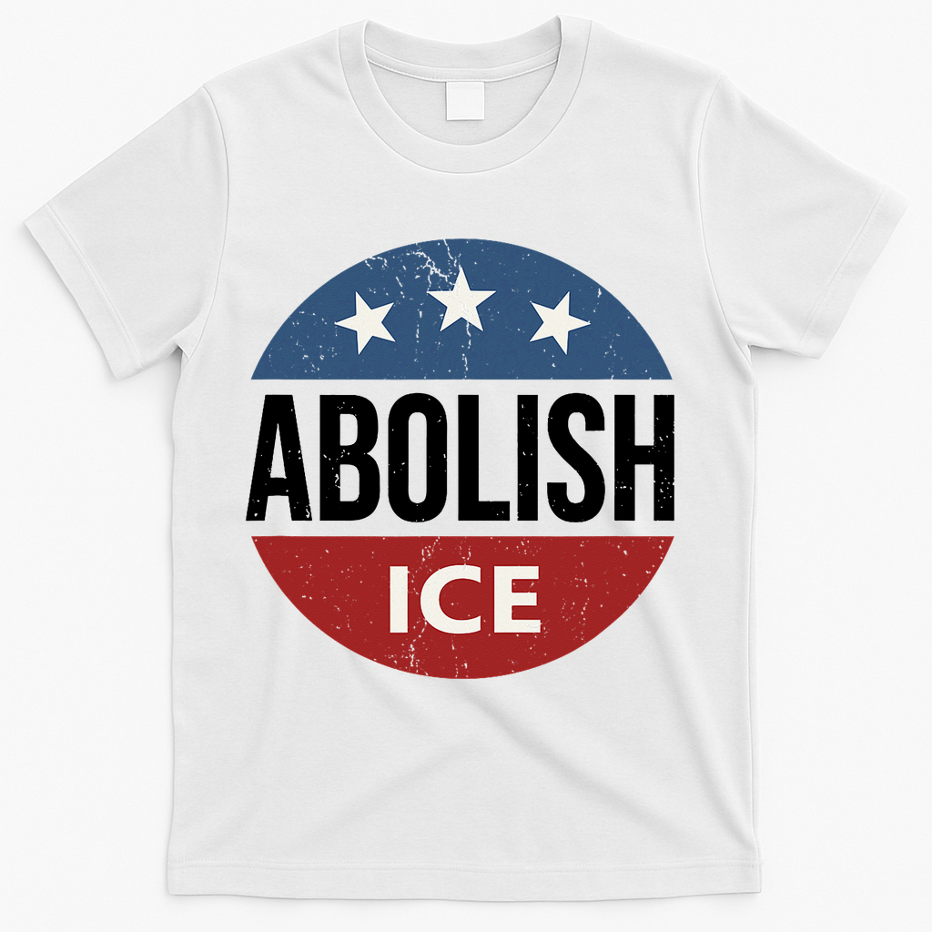 Abolish Ice Anti Trump T-Shirt - White