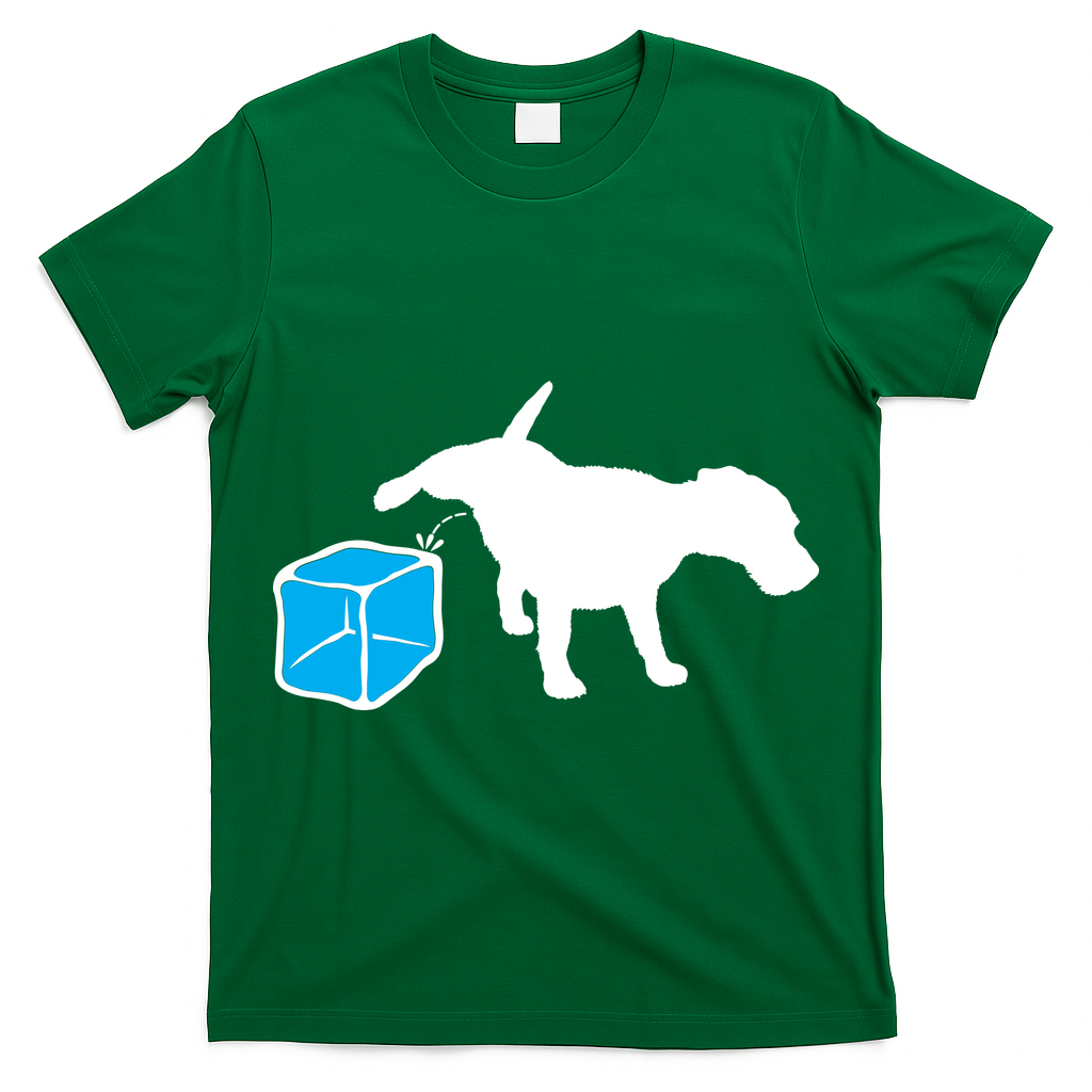Anti ICE Funny Dog Peeing On ICE T-Shirt