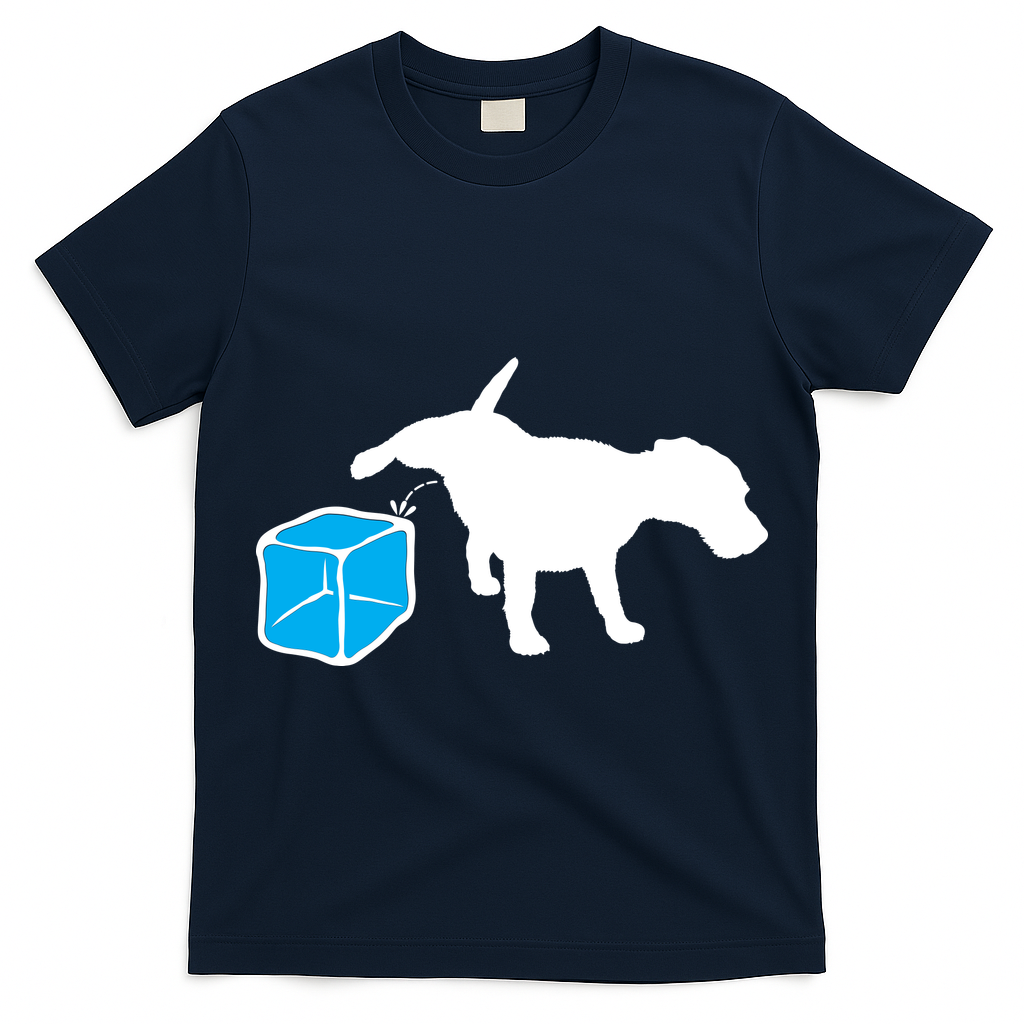 Anti ICE Funny Dog Peeing On ICE T-Shirt
