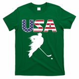 America Ice Hockey USA Flag T-Shirt