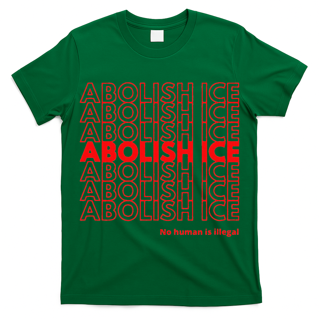 Abolish Ice No Human Is Illegal T-Shirt