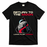 Artemis II Return To The Moon Lunar Flyby Mission 2026 T-Shirt - Black