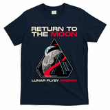 Artemis II Return To The Moon Lunar Flyby Mission 2026 T-Shirt - Navy