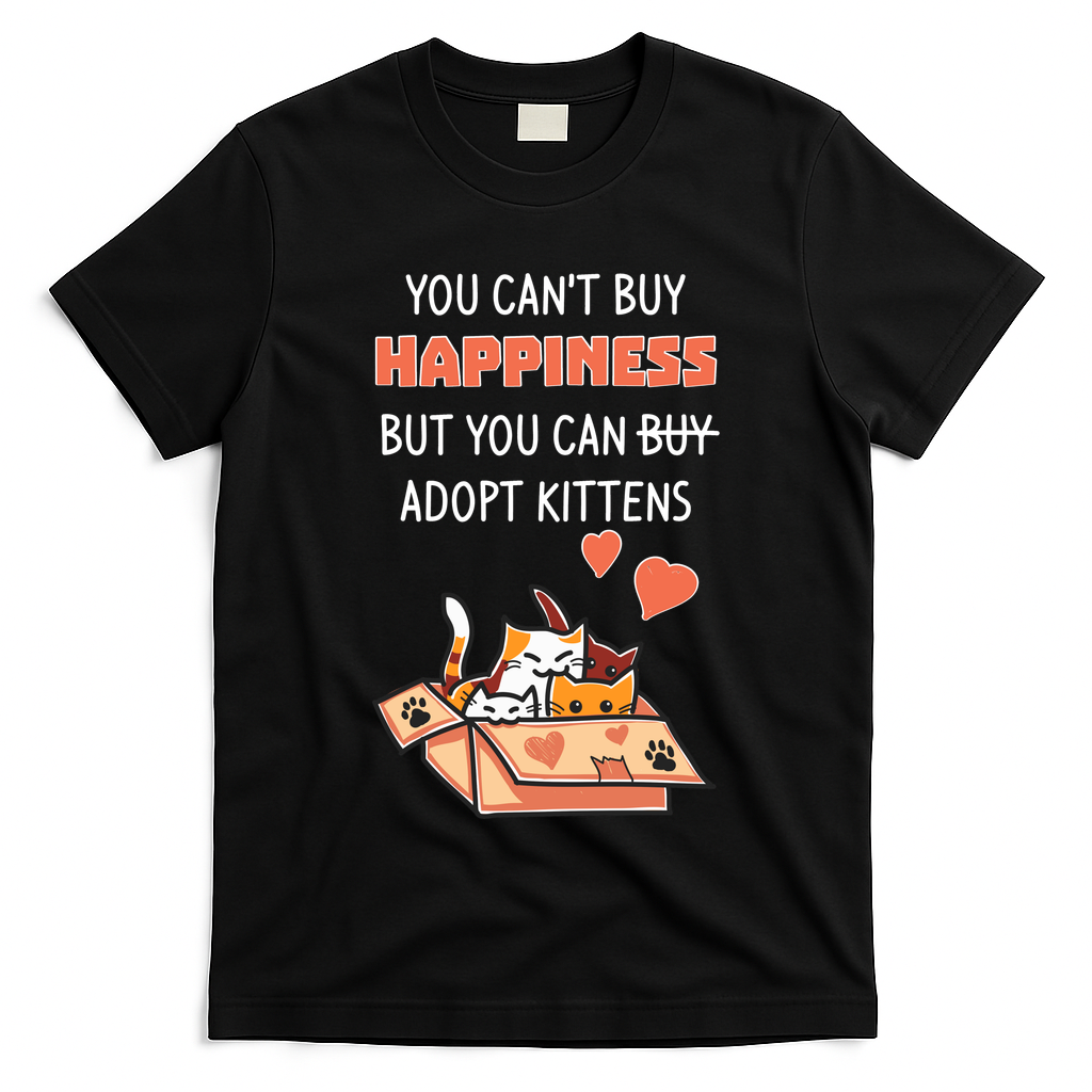Adopt Kittens Buy Happiness T-Shirt